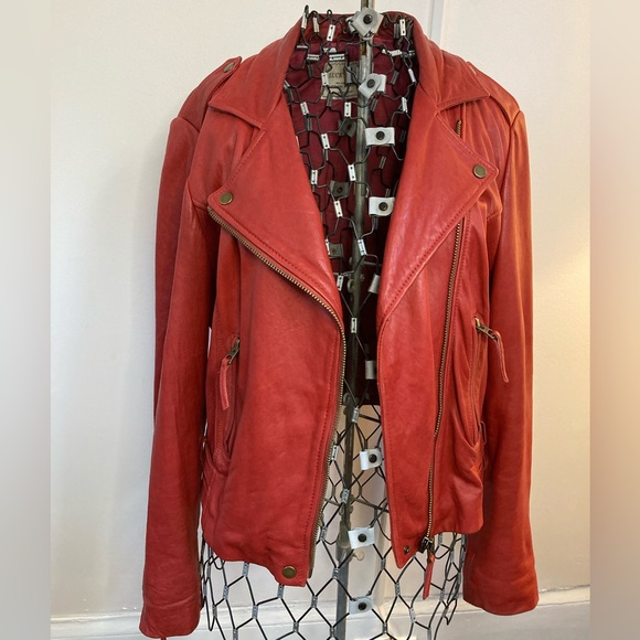 Vintage Lucky Brand Lambskin Motorcycle Jacket - Picture 5 of 13